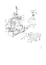 STIHL 4229-700-4153 Rotorhuis binnen positie 1 technische tekening