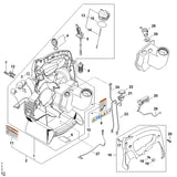 STIHL 4229-440-1900 Kabel positie 23 technische tekening