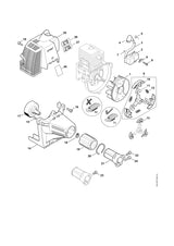 STIHL 4137-790-7202 Huls positie 21 technische tekening