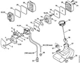 STIHL 4137-141-3801 Chokeklep positie 16 technische tekening