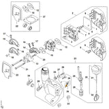 STIHL 4114-149-1205 Pakking positie 12 technische tekening
