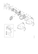 STIHL 4237-120-2300 Tussenflens positie 1 technische tekening