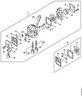 STIHL 4237-120-6700 Hoofdstelschroef positie 24 technische tekening