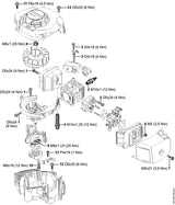 STIHL 4229-140-6903 Nippel met rooster positie 4 technische tekening