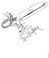 STIHL 4237-180-1103 Gaskabel positie 7 technische tekening