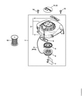 STIHL 4237-967-1506 Typeplaatje HS 82 R positie 11 technische tekening