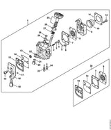 STIHL Z010056A004 Grondplaat benzinepomp positie 9 technische tekening