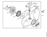 STIHL 4238-190-0304 Chokedeksel m. startmechanisme positie 1 technische tekening