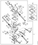STIHL 4238-121-6601 Hefboom positie 15 technische tekening
