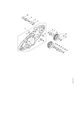 STIHL 4238-664-2400 Kraagbout M8 positie 4 technische tekening
