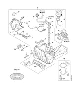 STIHL 4238-440-3003 Kabelboom positie 23 technische tekening