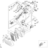 STIHL 4238-080-1608 Kap positie 7 technische tekening