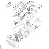 STIHL 4238-430-0501 Schakelaar positie 18 technische tekening