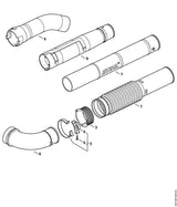 STIHL 4241-708-3402 Pijp positie 8 technische tekening
