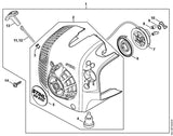 STIHL 4241-967-1506 Typeplaatje BR 200 positie 5 technische tekening