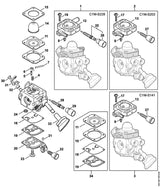 STIHL 4241-182-9500 Draaiknop positie 33 technische tekening