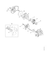 STIHL 4242-140-1003 Filterdeksel positie 11 technische tekening