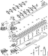 STIHL 4242-640-5805 Deksel aandrijving positie 20 technische tekening