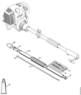 STIHL 4243-710-7123 Steel Ø 25,4 mm positie 1 technische tekening
