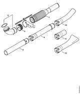 STIHL 4244-700-6900 Spruitstuk positie 6 technische tekening