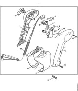 STIHL 4244-180-1111 Gaskabel positie 11 technische tekening