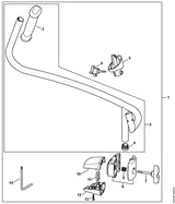 STIHL 4282-700-1200 Aansluitstuk positie 5 technische tekening