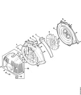 STIHL 4244-519-0109 Pakking positie 8 technische tekening