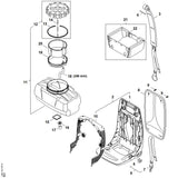 STIHL 4244-700-0803 Tank 14 l positie 11 technische tekening