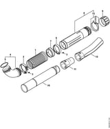 STIHL 9645-945-8821 O-ring 104,37x3,53 positie 5 technische tekening