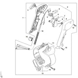 STIHL 4244-180-1105 Gaskabel positie 10 technische tekening