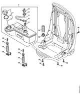 STIHL 4244-792-2902 AV-lagerstop positie 13 technische tekening