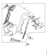 STIHL 4244-180-1104 Gaskabel positie 11 technische tekening