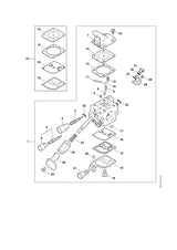 STIHL Z000003K035 Pakking- en membraanset positie 33 technische tekening