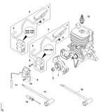 STIHL 4244-405-1000 Bougiekabelsteker positie 7 technische tekening