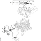 STIHL 9645-953-7559 O-ring 15,3x2,2 positie 7 technische tekening