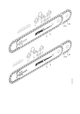 STIHL 3210-007-1000 Sluitschakelset positie 2 technische tekening