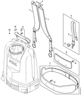 STIHL 4255-716-3700 Pen positie 2 technische tekening