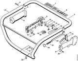 STIHL 4313-791-1701 Handgreep positie 3 technische tekening