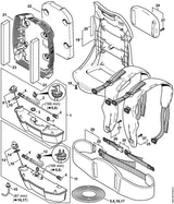 STIHL 4282-706-3201 Isolatielaag positie 23 technische tekening