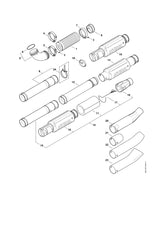 STIHL 4282-780-8201 uitlaatdemperblaaspijp positie 16 technische tekening