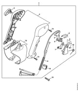 STIHL 4282-180-1106 Gaskabel positie 11 technische tekening