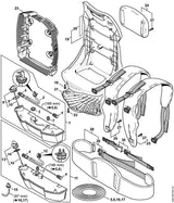 STIHL 4282-798-2200 Plaat positie 21 technische tekening
