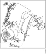 STIHL 4282-180-1107 Gaskabel positie 10 technische tekening
