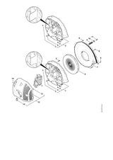 STIHL 4282-701-0702 Rotorhuis buiten positie 7 technische tekening