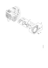 STIHL 4313-080-1801 Ventilatorhuis positie 8 technische tekening