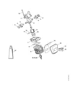 STIHL 4228-030-0402 Krukas positie 5 technische tekening