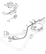 STIHL 4201-405-8800 Slang positie 7 technische tekening