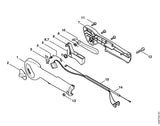 STIHL 4237-180-1101 Gaskabel positie -1 technische tekening