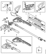 STIHL 4512-790-1002 Handgreephuis positie 6 technische tekening