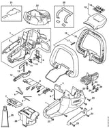 STIHL 4521-007-1000 Set positie 21 technische tekening